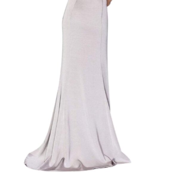 NWT La Femme 24126 Jersey Prom Dress Pink Size 4 - Picture 4 of 7